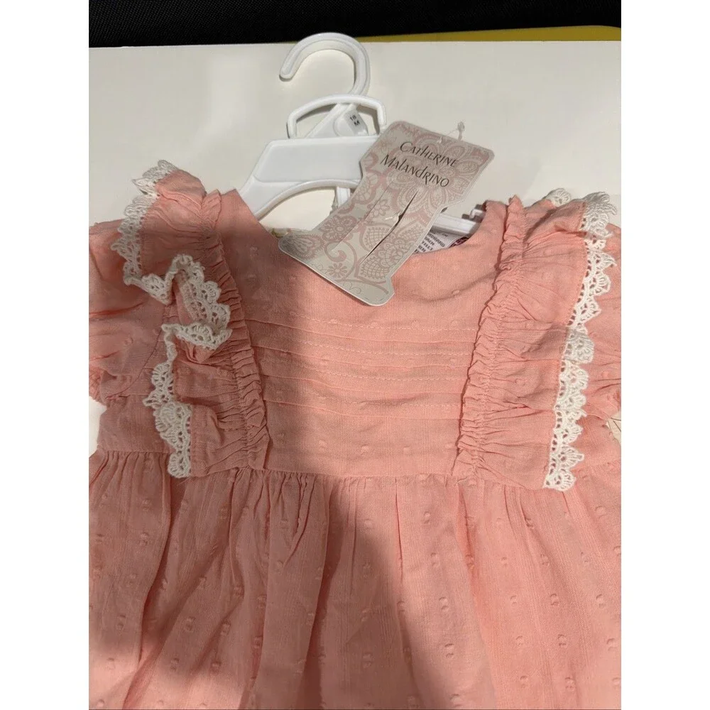 Catherine Malandrino Baby Girl Size 18mo 2pc Outfit Set Tunic Top & Leggings